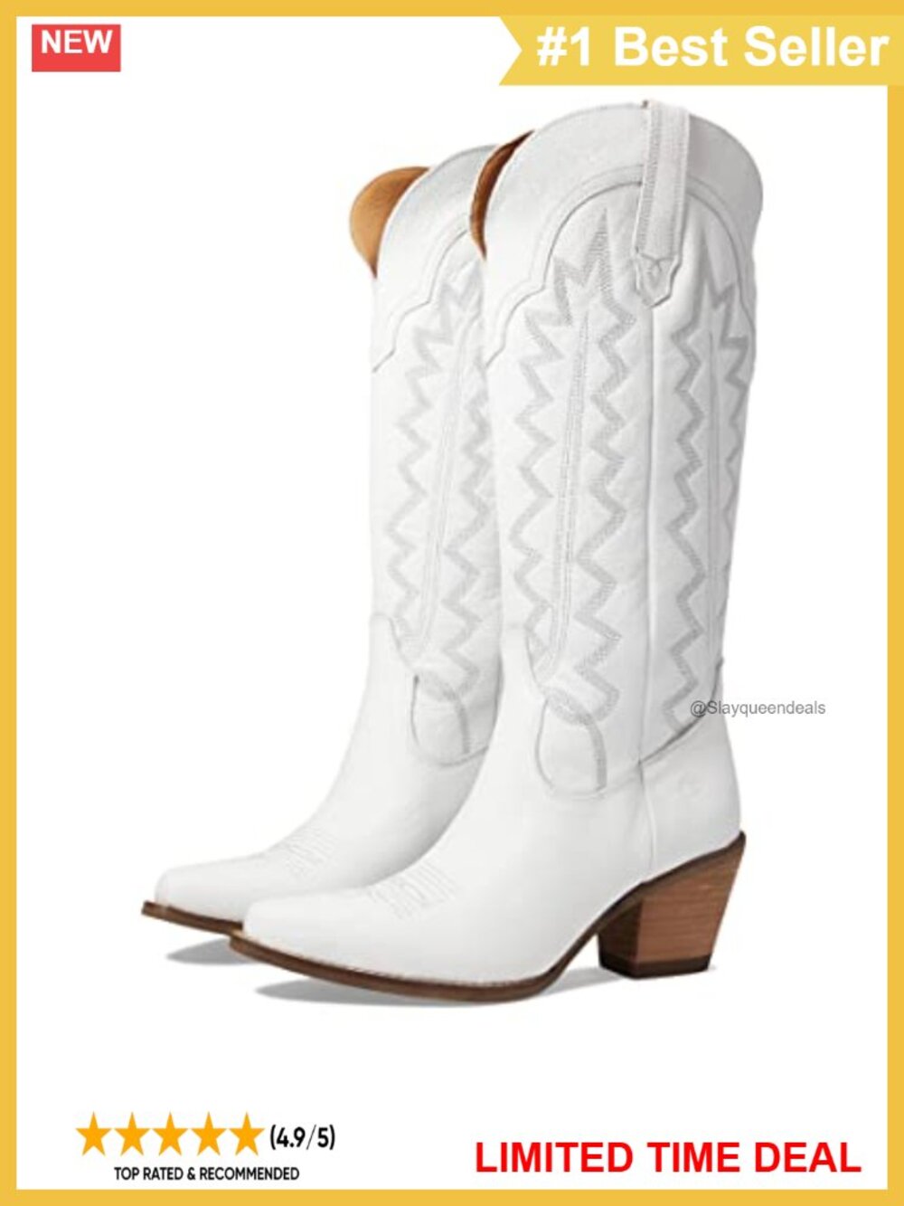 Dingo High Cotton Embroidered Snip Toe Knee High Boots